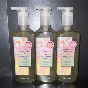 Bath&Body Works Watermelon Lemonade&Eucalyptus Mint Deep Cleansing Hand Soaps x3